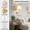 Wireless RGB Dimmable Wall Lamp with Cloth Cover and Charging