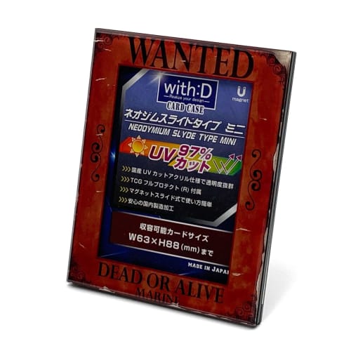with D Neodymium Slide Type Mini WANTED Red Glossy Finish
