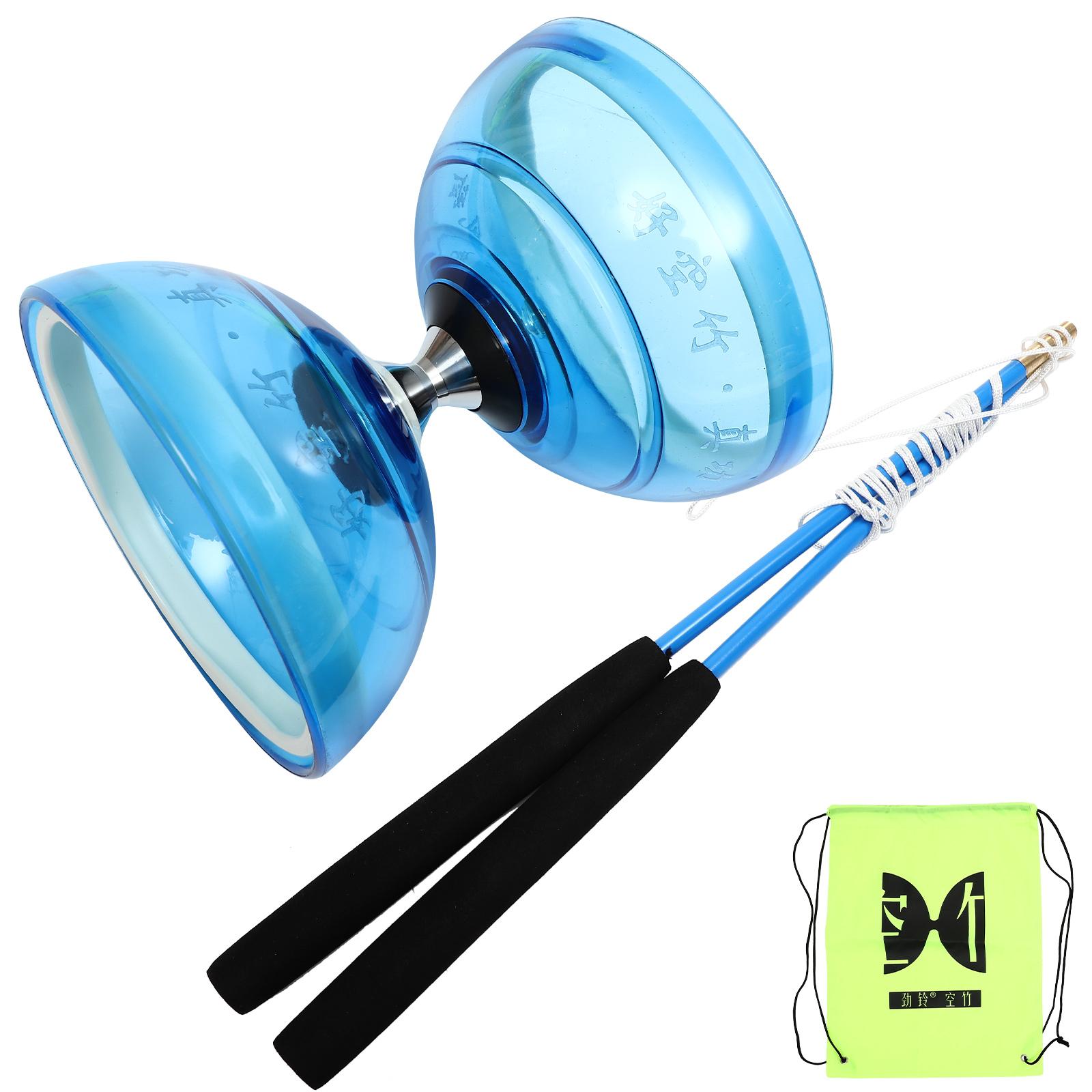

1 Set Professional Diabolo Of Triple Bearing DiaboloToy Diabolo Yoyo Chinese DiaboloToy Bearing Fitness Toy For Elderly NEW синий