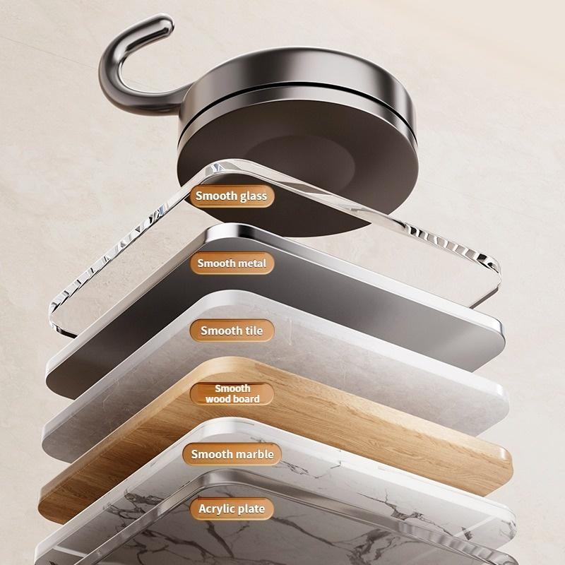 No Need To Drill Suction Cup Door Rear Hook Strong Load-bearing, Kitchen Bathroom Adhesive Hook, Key Hook, Kitchen Hook