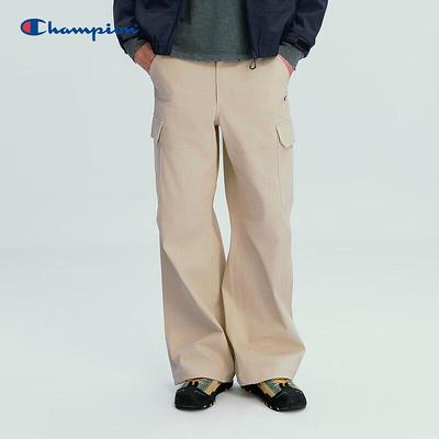 Men's Wide Leg Woven Cargo Pants