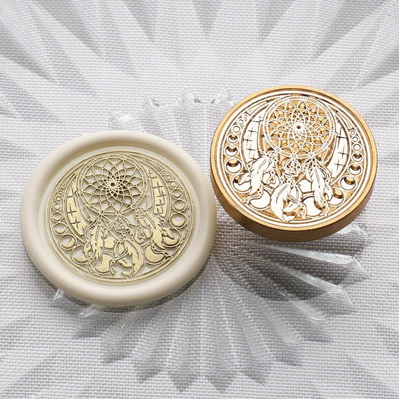 

1Seal Wax Stamp Head Vintage Series Wax Seal Stamp Copper Head for Journaling