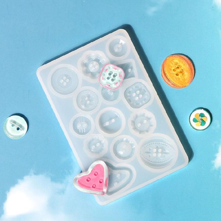 Handmade Craft Pendant Mold Epoxy Button Mould Jewelry Pendant Making Tiny Button Epoxy Pendant Accessory Mold