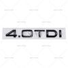 ABAB1 3D 1.6 1.9 2.0 3.0 4.0 TDI Car Trunk ABS Badge Emblem For Car Rear Tailgate Adhesive Badge Sticker for A4 A5 A6 A7 A8 Q3 Q5 Q7