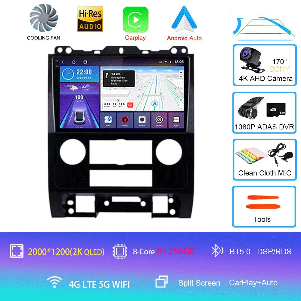 For Ford Escape 2007 2008 2009 2010 2011 2012 Android 14 Auto Multimedia Car Player Radio Navigation GPS Stereo No 2din Carplay
