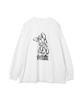 WEGO Whinny Rebellious Dark Rabbit Big Pullover Long Sleeve Size White Top, T-Shirt, Cute, Girly, Subculture, Women's, F,