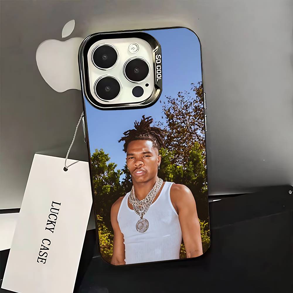 

L-Lil Baby Rapper Phone Case For iPhone 16,15,14,13,12,11,Pro,XS,Max,Plus,Mini,SE Black Candy Matte Shockproof Cover iPhone11