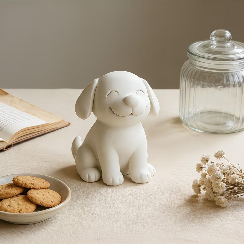 and Dog Figurines - Cute Miniature Statues for Home Decor and Shelf Display
