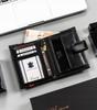 Large Men's Leather Wallet with RFID System and Snap Closure - Rovicky