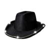 Sparkling LED Illuminated Cowboy Caps Adjustable Strap Cosplay Caps Headwear Brightness Safe Nighttime Use