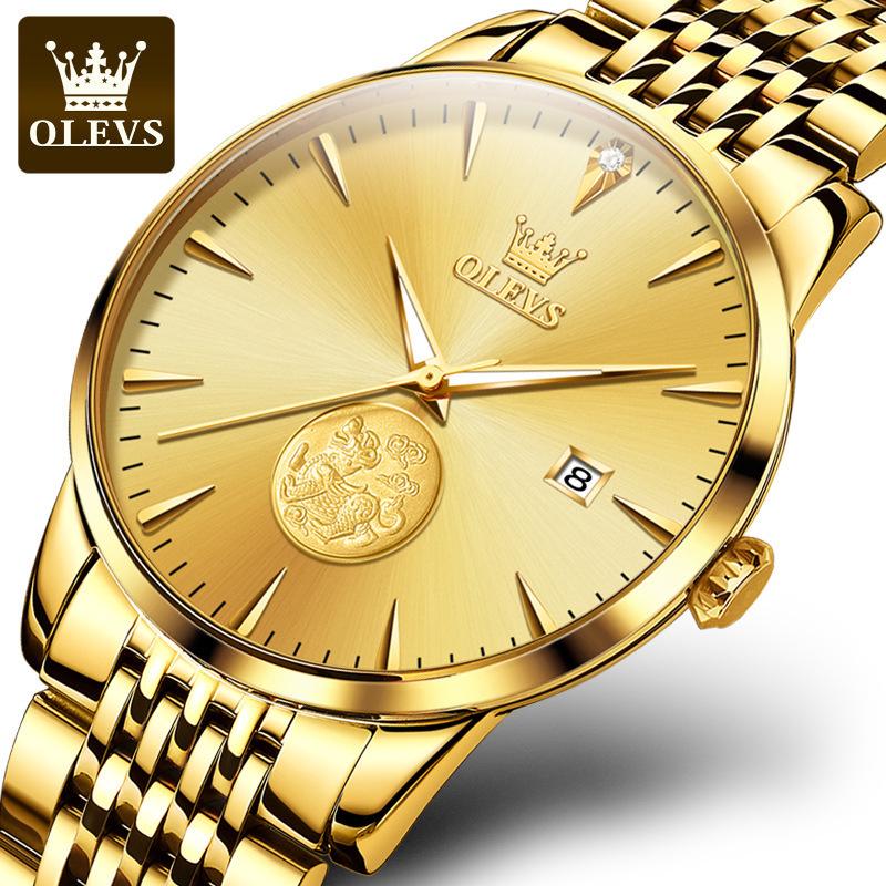 

Olixis Gold Автоматичний Люмінесцентний Чоловічий Водонепроникний Модний Годинник