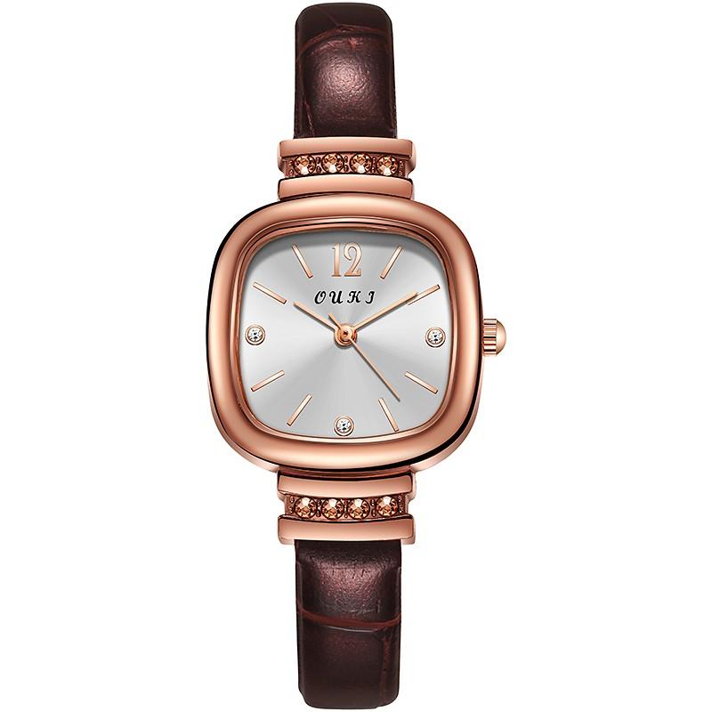 Luxury Design Women Watches Luminous Hand Wind  Leather  Winner Watch