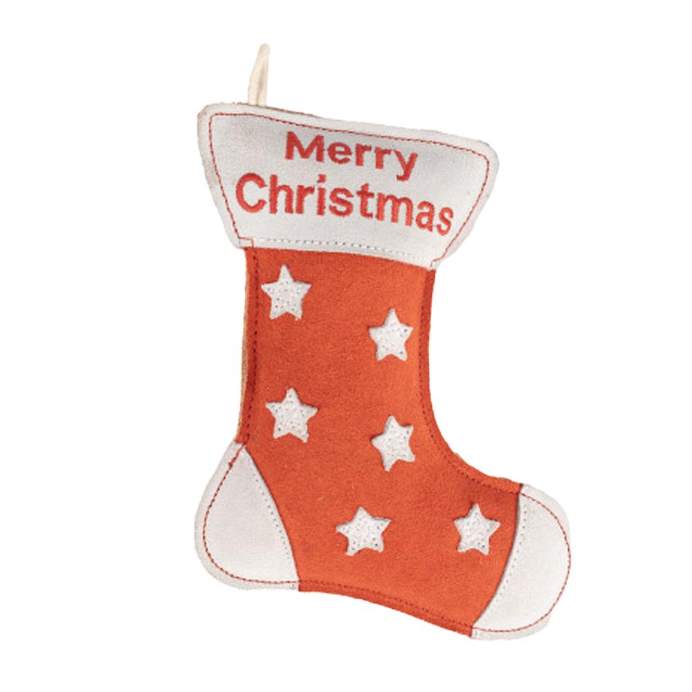 Benji & Flo Christmas Stocking Suede Dog Toy