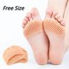 2pcs Silicone Toe Separator Hallux Valgus Corrector Bunion Orthotics Protector Pain Relief Forefoot Pad Socks Foot Care Pedicure