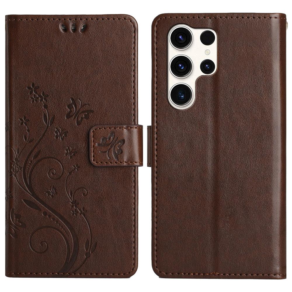 Pro pouzdro Samsung Galaxy S25 Ultra PU kůže Kryt peněženky na telefon s popruhem