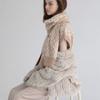 SOFT SEOUL Jacquard-Strickschal [Beige]