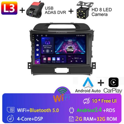 Fortress 5G WIFI Android Auto Radio 2 Din For KIA Sportage 3 2010-2016 Car Multimedia Video Player Autoradio Carplay 8 Core GPS