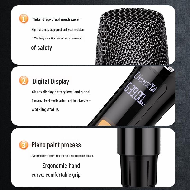 SAST Rechargeable Wireless KTV Microphone