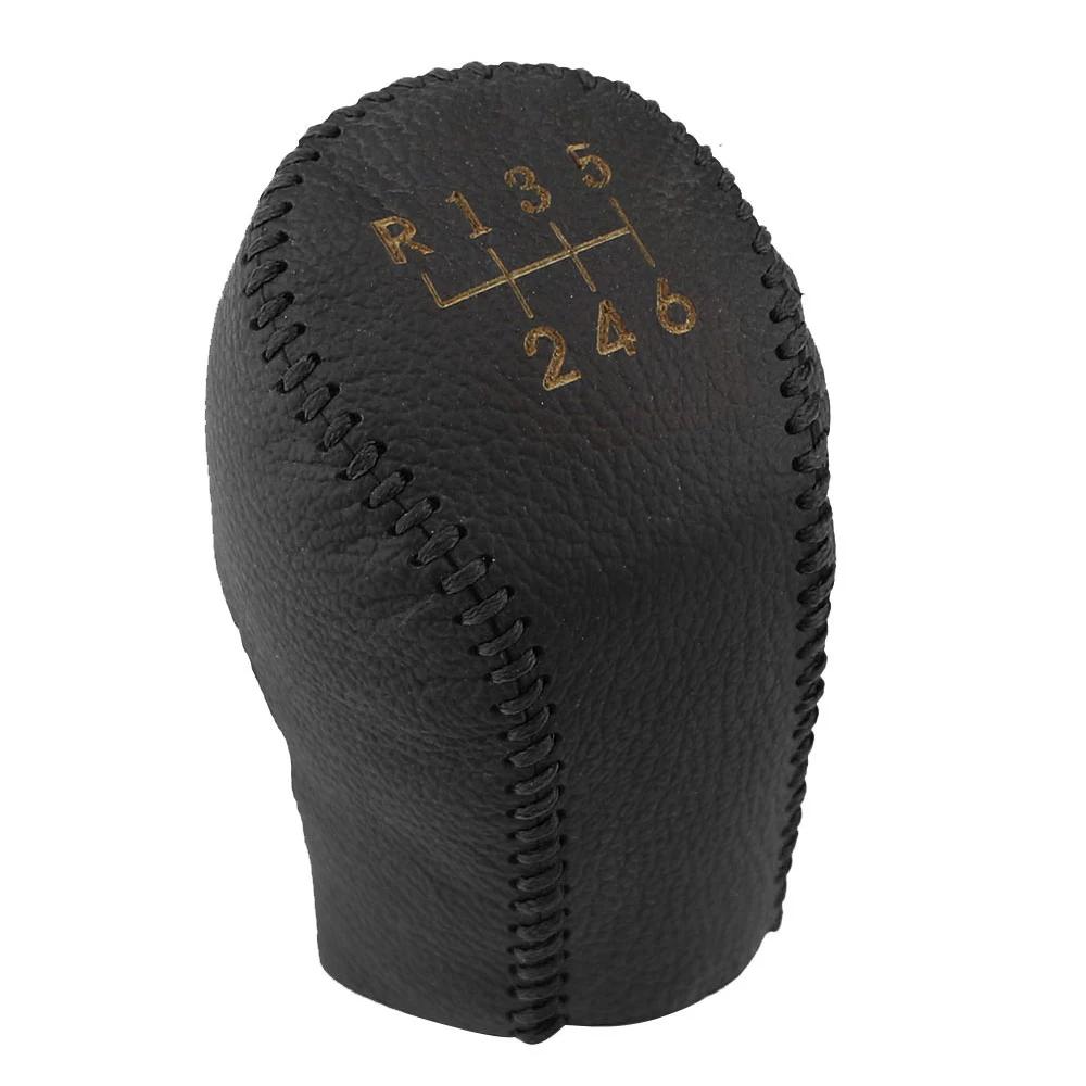 5 6 Speed Leather Gear Collars for Hyundai Elantra GT Accent Solaris Avante MD I30 MT Car Shift Knob Cover Case