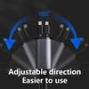 Retractable Car Charger Fast Car Phone Charger Car Charger Adapter with Retractable Cords for Smartphones Tablet