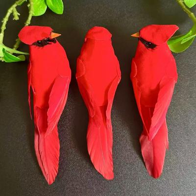 Realistische Kunstvogel Figuur met Clipbevestiging Gedetailleerde Veertextuur voor Huis Tuin Decoratie en Knutselprojecten