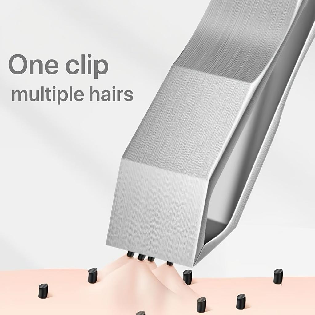Xiaomi Ultra Wide Stainless Steel Flat Mouth Eyebrow Tweezers for Eyebrow and Beard Removal, Precision Beard and Eyebrow Clips
