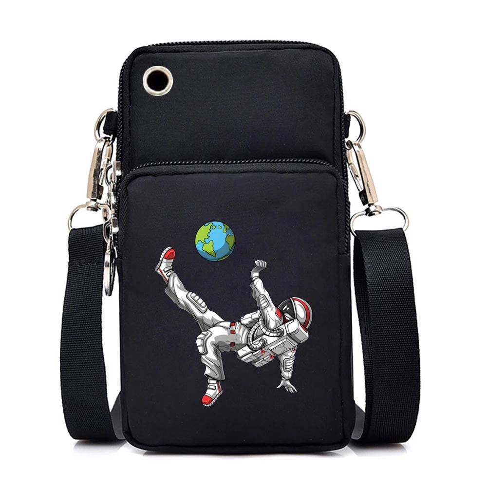 

Маленькая сумка с принтом бульдога и астронавта, хип-хоп женская сумка через плечо, сумка-клатч в стиле Харадзюку для телефона, сумка через плечо оранжевый