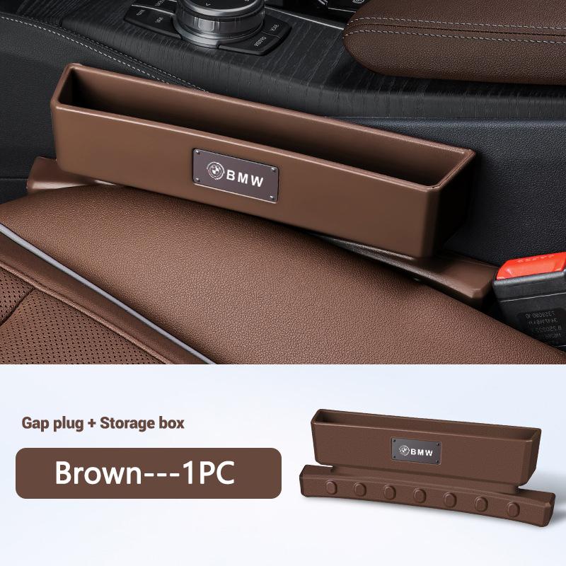 High Quality 2-in-1 Car Seat Gap Storage Box,Center Console Gap Filler Plug For BMW 50th Anniversary 1 3 5 7 series E83 F16 E70