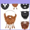 Barba Falsa de Halloween com Design de Macaco Para Fantasias de Festa de Adultos