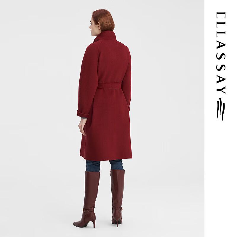 ELLASSAY Vintage Hepburn Double-Faced Wool Coat
