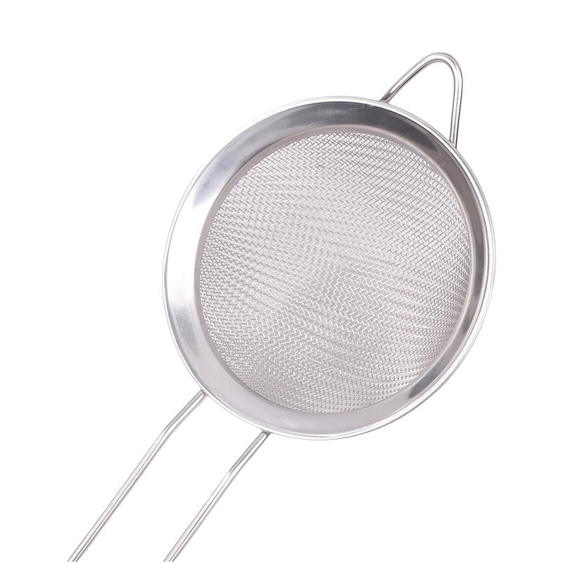 1 Stück Edelstahl Saft Sojamilch Sieb Sieb Ultrafeines Maschensieb Öl Sieb Fisch Knödel Hotpot Abtropflöffel Langer Griff
