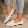 Fashion Women Solid Color Pointed Toe Loafers Shallow Woman Flats Shoes Ballet Flats Shoes Casual Slip On Lightweight Boat Shoes Women