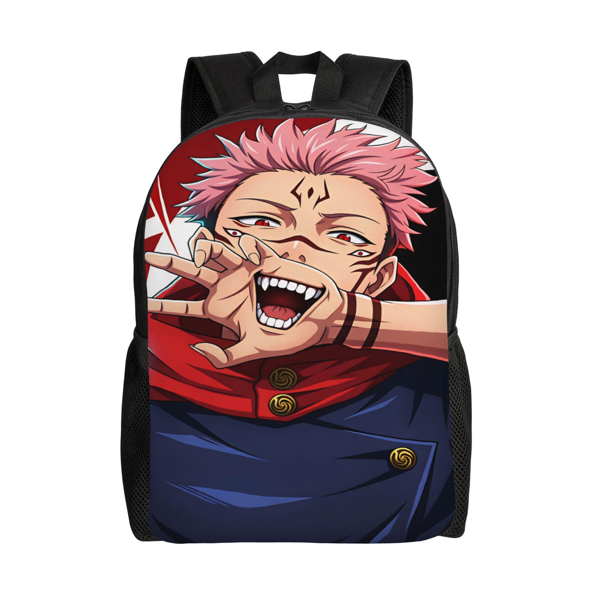 Sac à dos Yuji Itadori J-Jujutsu Kaisens Sacs à dos mignons Femmes Extérieur Doux Sacs de lycée Sac à dos coloré as picture