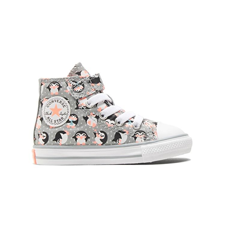 Converse Chuck Taylor All Star 1V Tundra Print High Top Shoe 'Black Gray' Baby 769566C