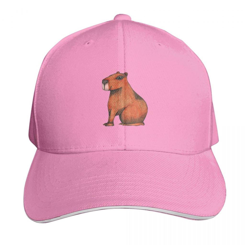 Cute Capybara Animal Baseball Cap Hat Unisex Cute Bobble Hat Hat Luxury Brand Womens Hats Unisexs