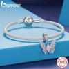 Bamoer Charms Papillon Magique en Argent 925 Perles Soleil et Lune S'adaptent aux Bracelets Originaux pour Femmes Accessoires de Bijoux DIY