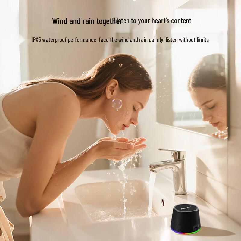 Newsmy Magnetic Portable Bluetooth Speaker with Phone Holder