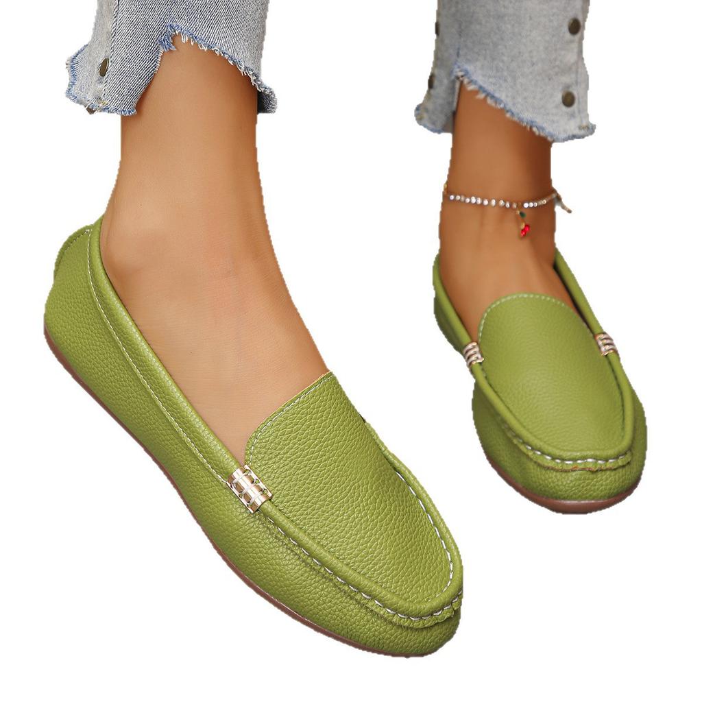 Plus Size Shoes for Women 36-43 Spring Autumn 2026 Fashion Slip On Platform Comfortable Non-slip Flats Zapatos De Mujer