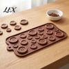Cookie Decorating Molds 19-Hole Silicone Button Molds, Three Sizes DIY Cake Tray, Handmade Candy Flexible Easy Release Baking Gadgets for Chocolate