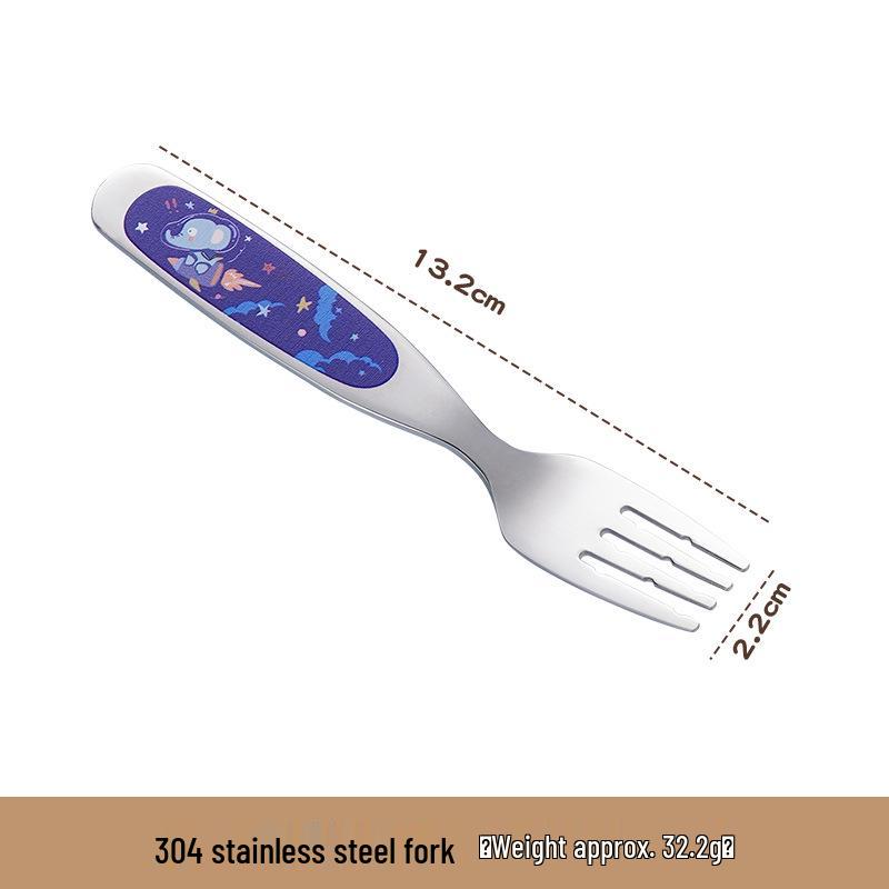 304 Stainless Steel Children s Cutlery Set: Spoon, Fork, Teaspoon, and Soup Spoon for Home Use.