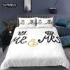 Love Words Bed Cover Kit Romantic Style Couple Sleep Bedding Kit Microfiber 3D Design Love Heart Comforter Cover Single Size Full Size Full Queen
