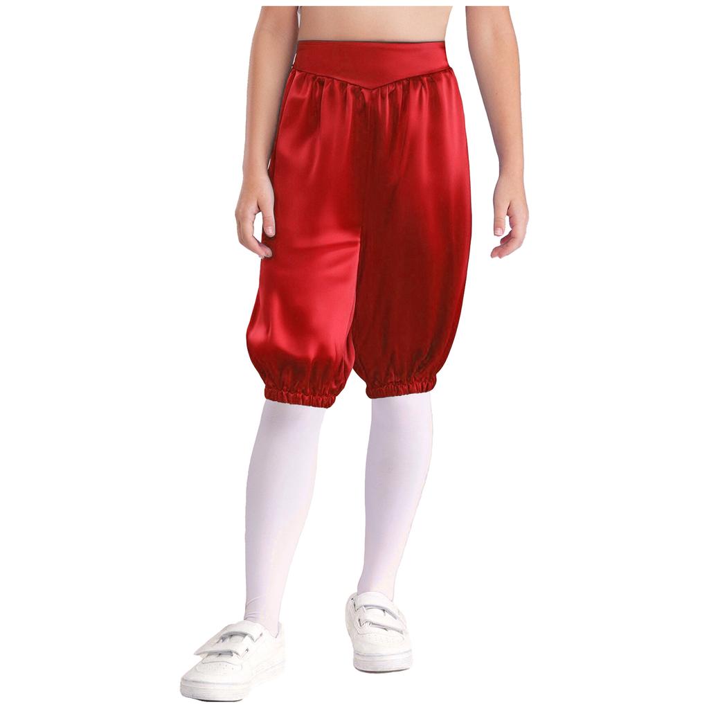 Pantaloni Medievali per Bambini Unisex, Capri a Vita Alta Elastica per Vestirsi Facilmente, per Halloween e Feste a Tema