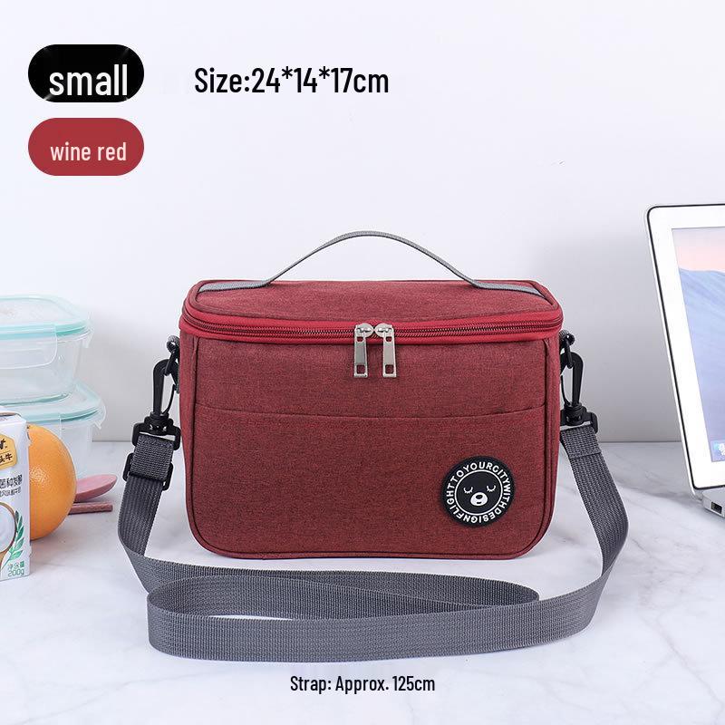 Insulated Heated Lunch Tote - Aluminum Foil, Thickened, Large Capacity, Fashionable for Office Workers