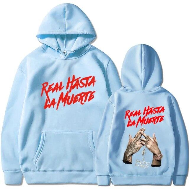 2022 NEW Printed Hoodies Sweatshirt Coat Real Hasta La Muerte casual Tracksuit Costume Unisex Women Clothing Anime Pullover Hoodie Unisex