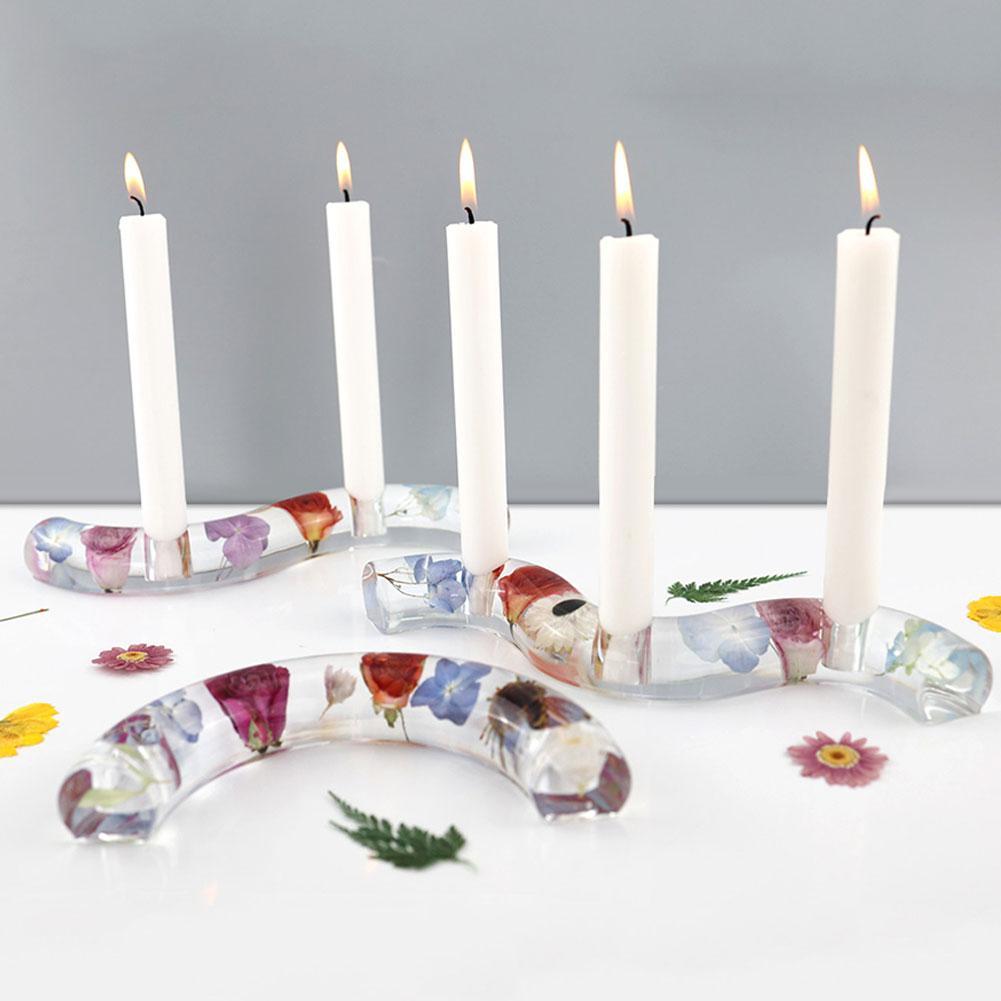 Buy DIY Crystal Drop Glue Beeswax Epoxy Mshaped Candle Resin Mirror S