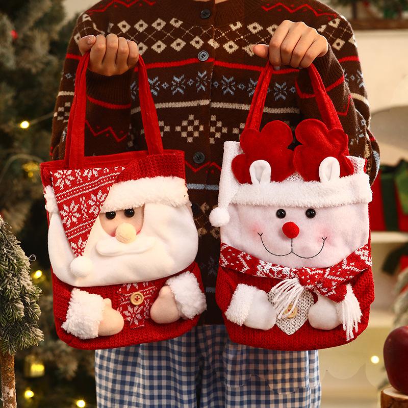 Christmas Apple Gift Bag Christmas Eve Apple Packaging Box Sticker Embroidery Creative Bundle Apple Bag Candy Bag