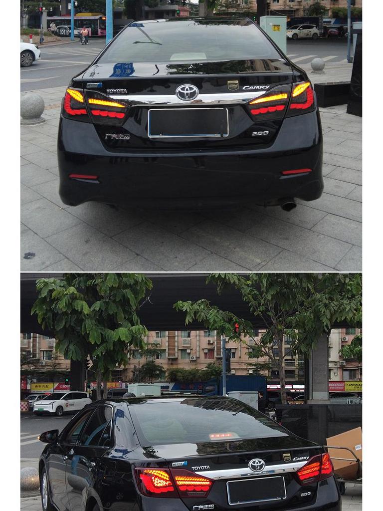 LED Dragon Scale Daytime Running Lights & Streamer Turn Signals for 12-14 Camry (7th Gen)