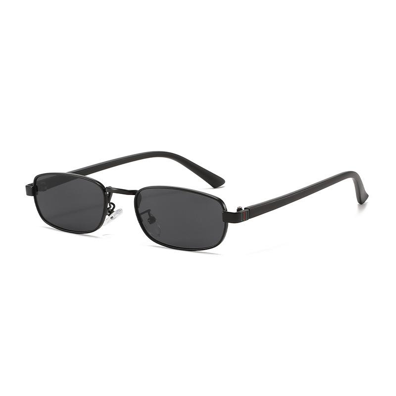 2026 New Small Square Fashion Personality Sunglasses for Men, Y2K European & American Trendy Narrow Metal Frame Shades for Women