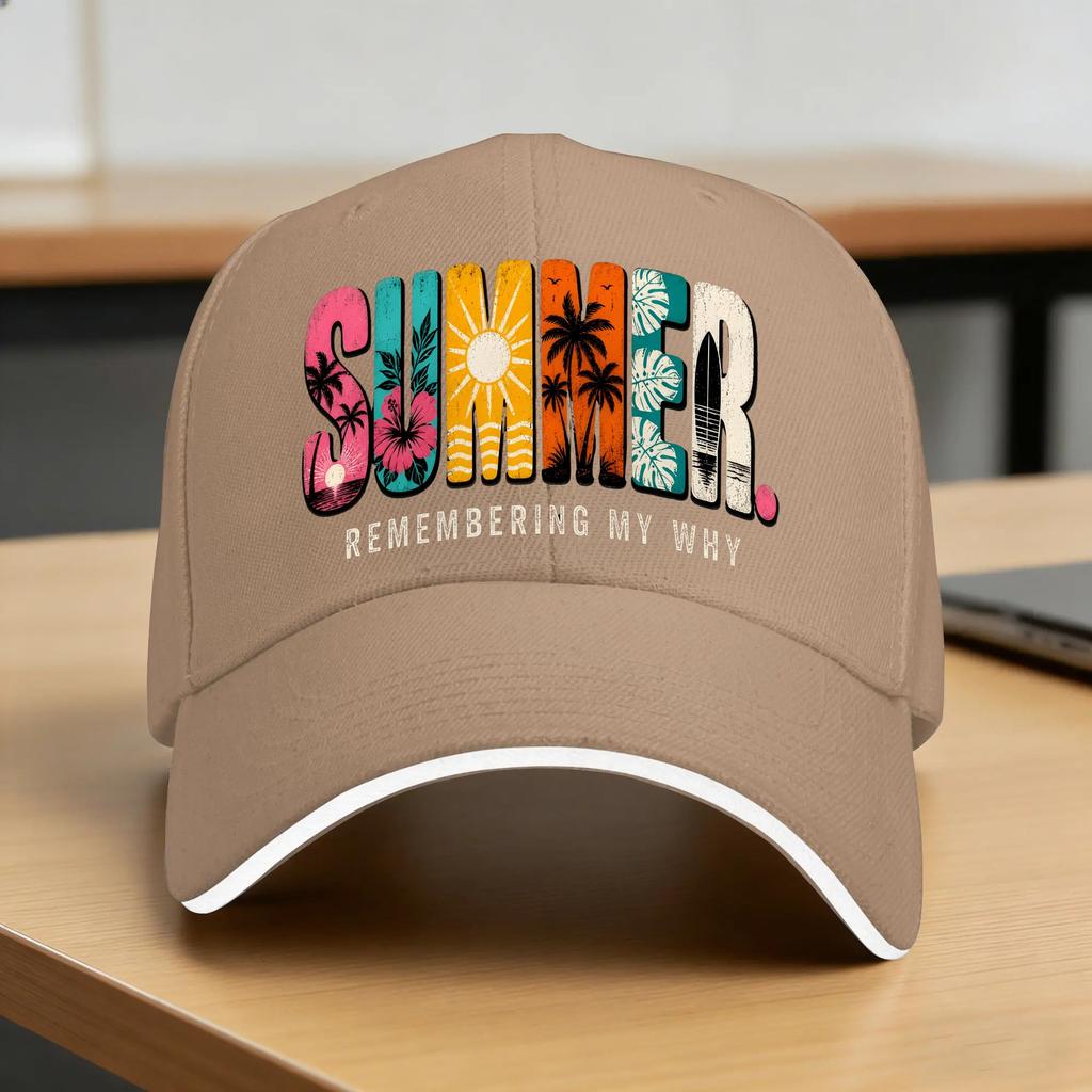 Summer Remembering My Why Baseball Cap Vintage Unisex Unisex Hip Hop Hats Sun Visor Design Tennis Skate Snapback Cap Birthday Gift