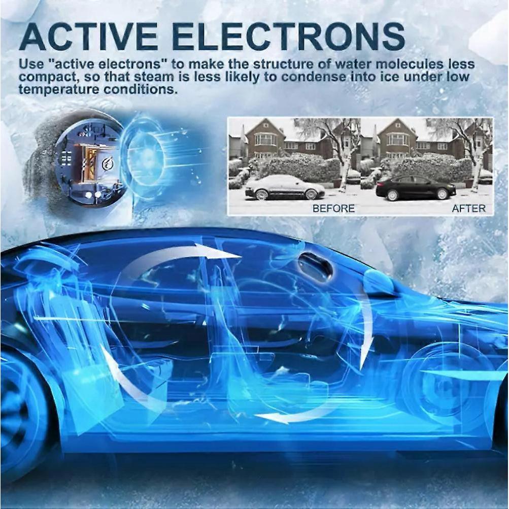 3 pièces Dispositif électromagnétique de déneigement de voiture antigel Instrument de déneigement Voiture solaire Déneigeuse Dégivreur Pare-brise Dégivreur